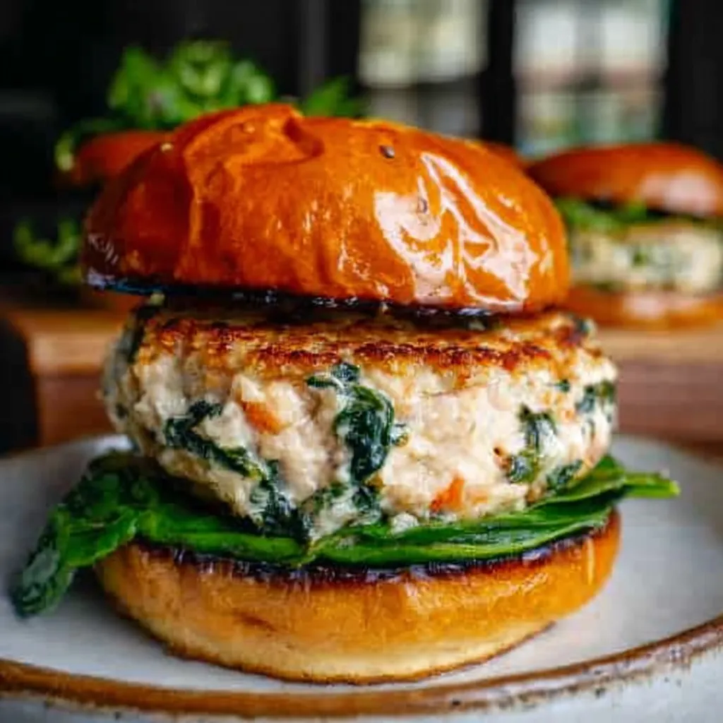 A burger with lettuce and tomato on a bun.