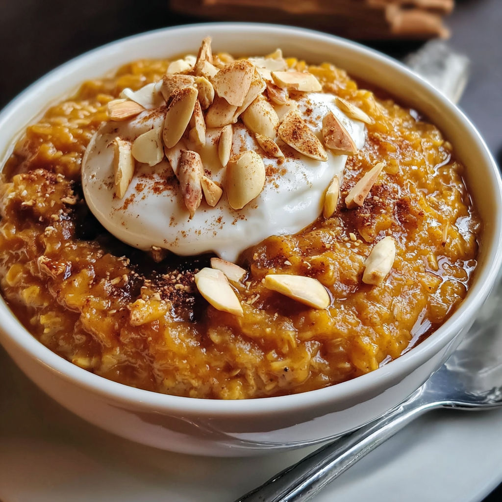 A bowl of food with a spoon in it.