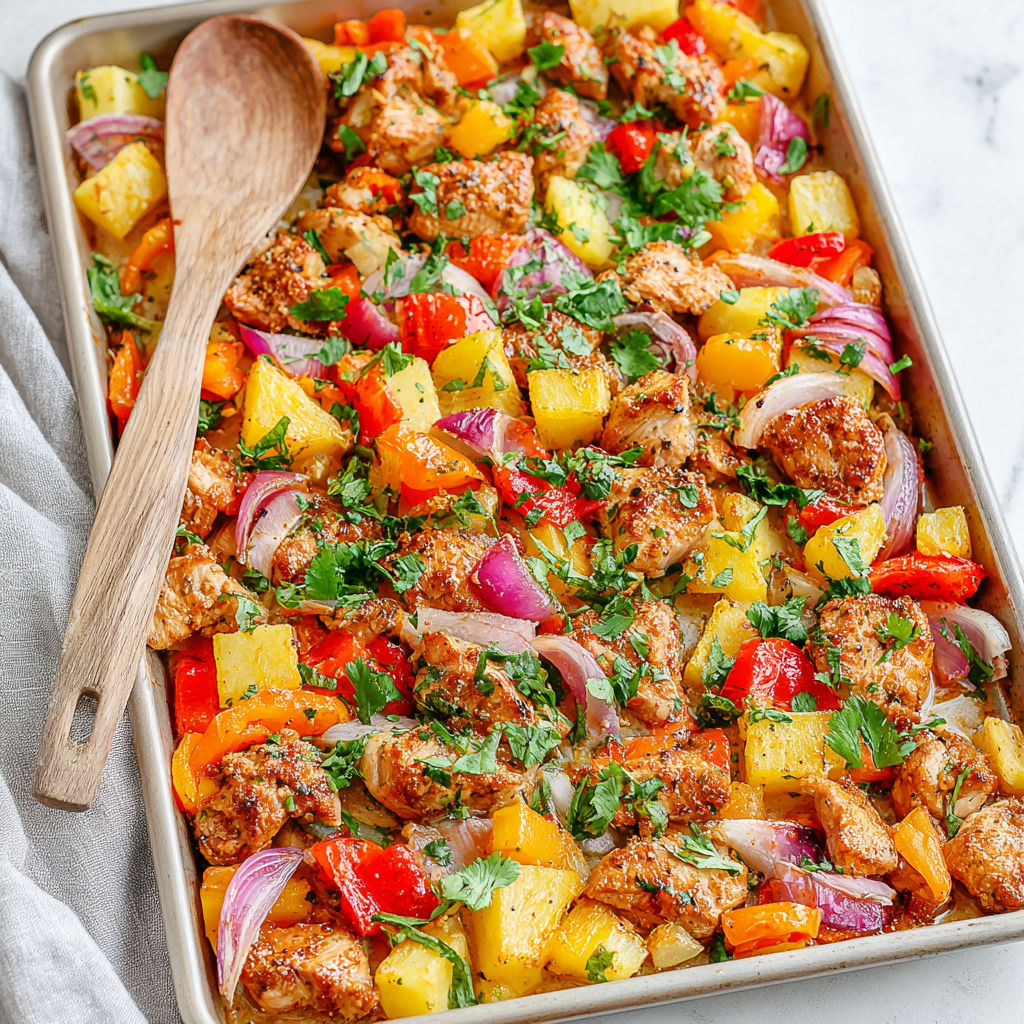A pan of food with a wooden spoon in it.