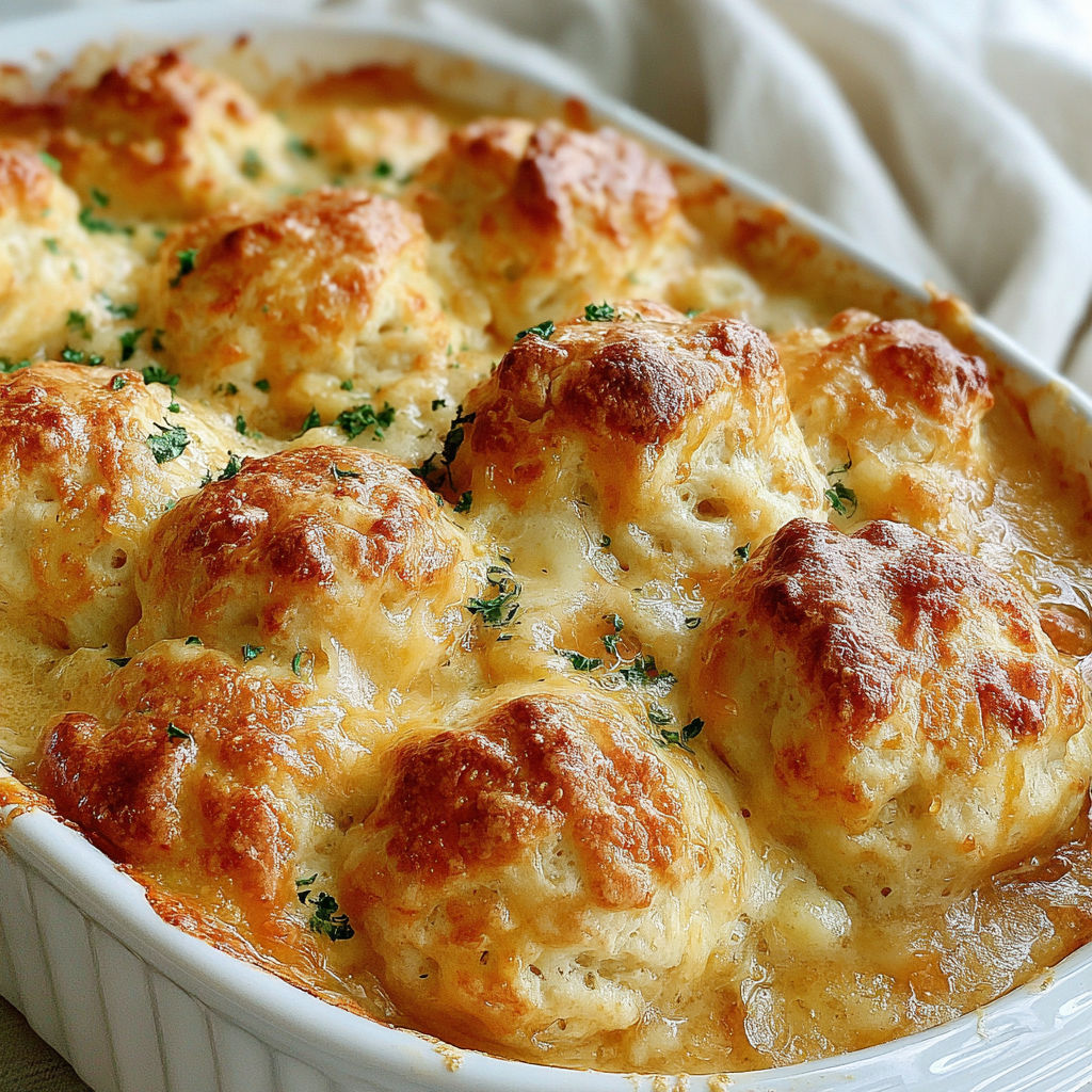 A white bowl filled with a cheesy, baked dish.