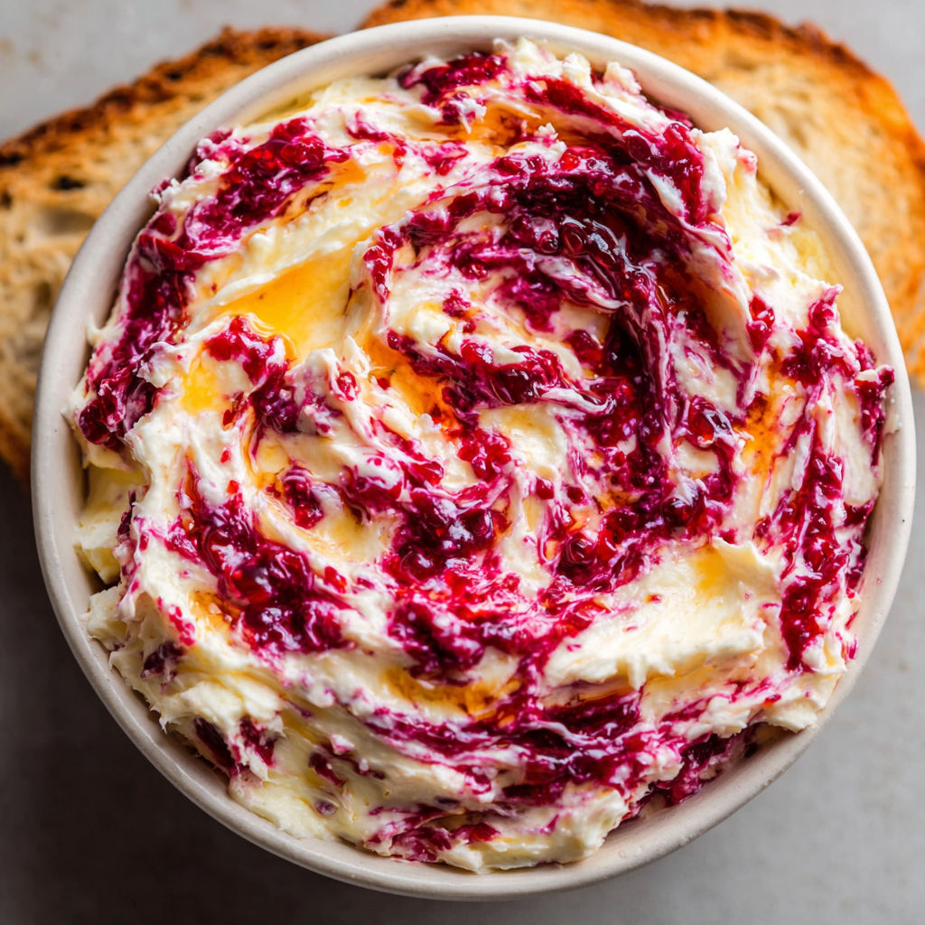 A bowl of red food with a bread on the side.