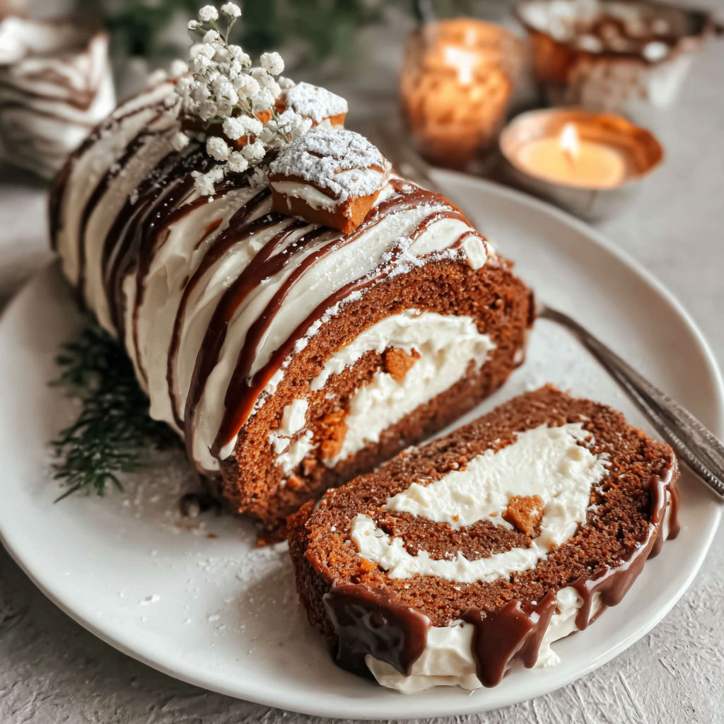A cake with white frosting and chocolate drizzle.