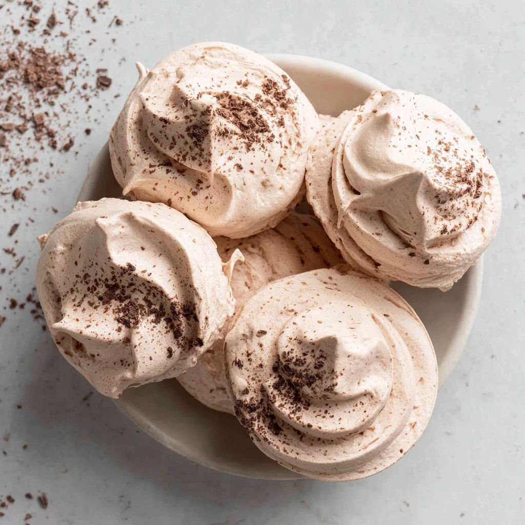 A bowl of dessert with chocolate chips.