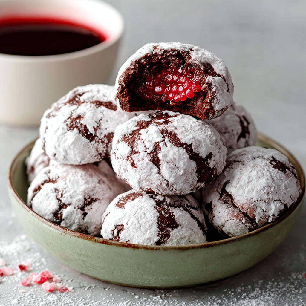 A bowl of chocolate covered cherries.