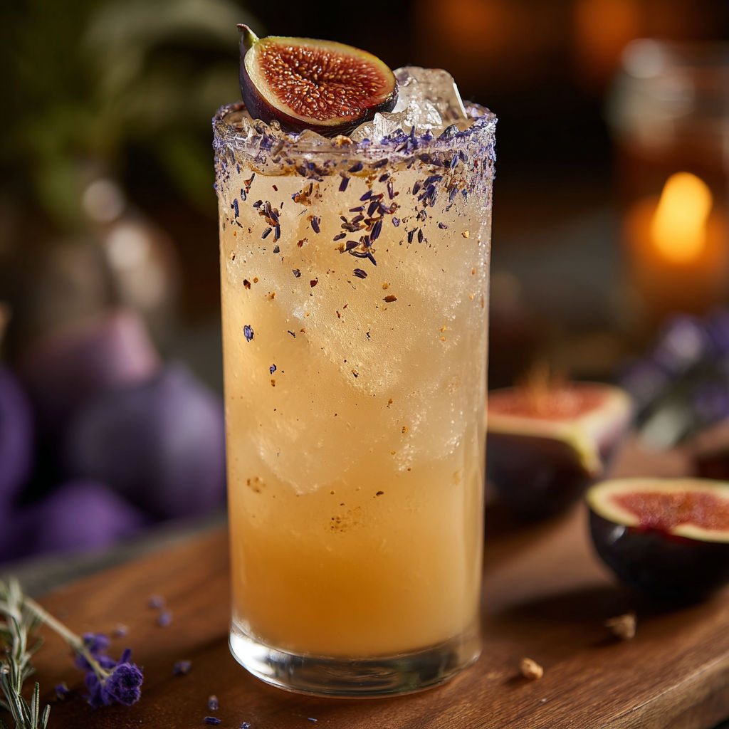 A glass of fruit juice with a slice of lemon and a slice of grapefruit.