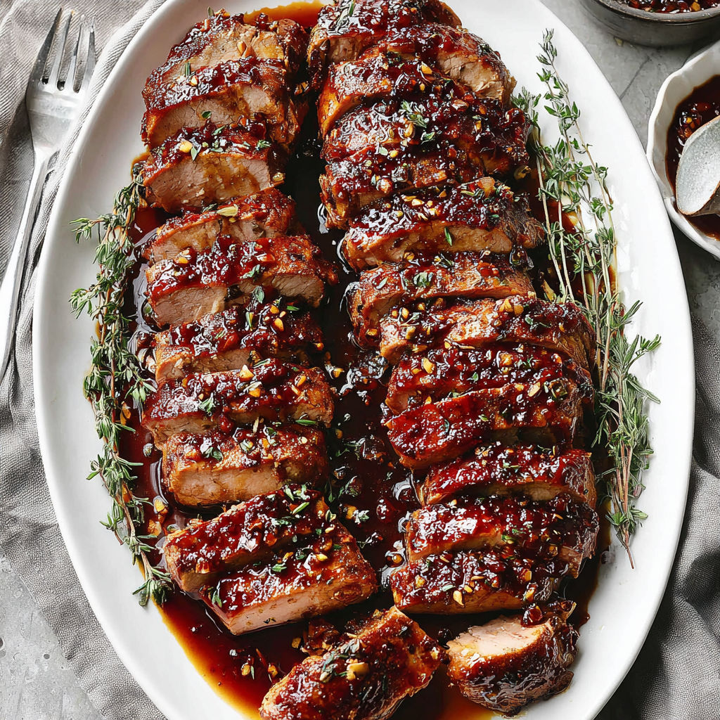 A plate of meat with sauce on it.