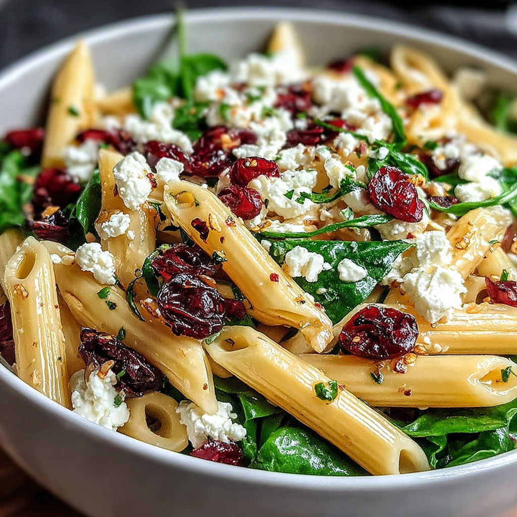 A bowl of pasta with cheese and red peppers.