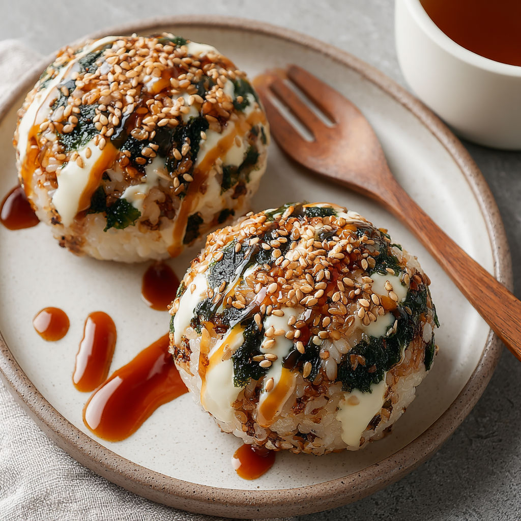 Two green and brown food items on a plate.