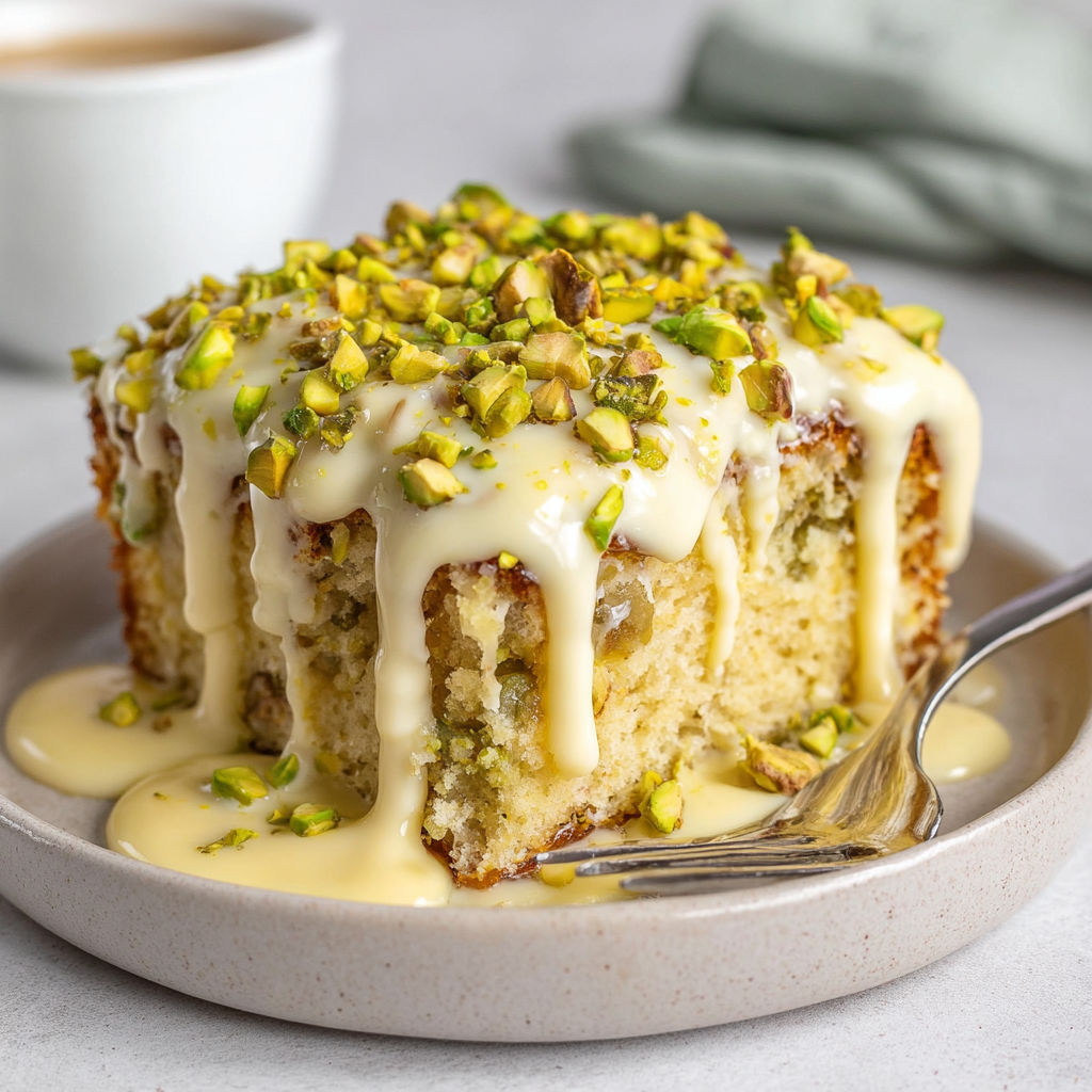 A cake with almonds on top.