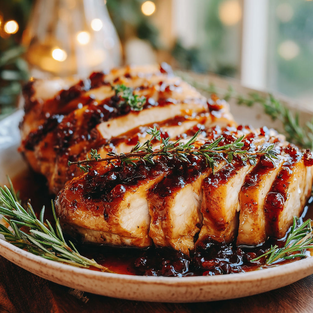 A plate of chicken with a recipe.