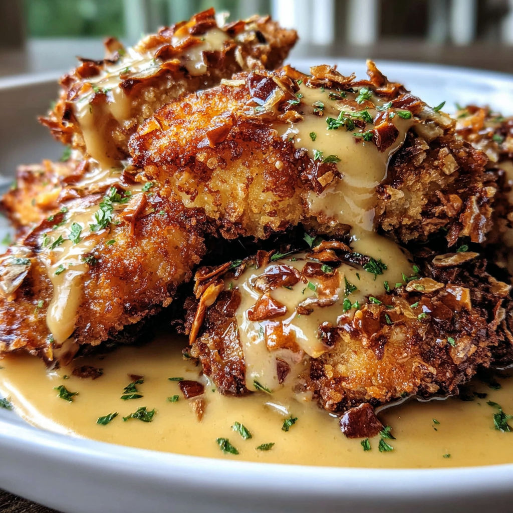 A plate of food with a sauce on it.