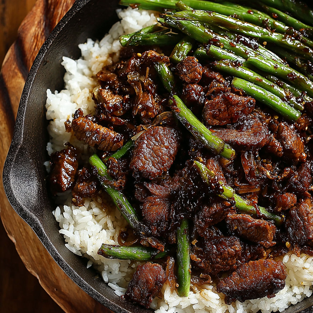 A bowl of meat and rice.