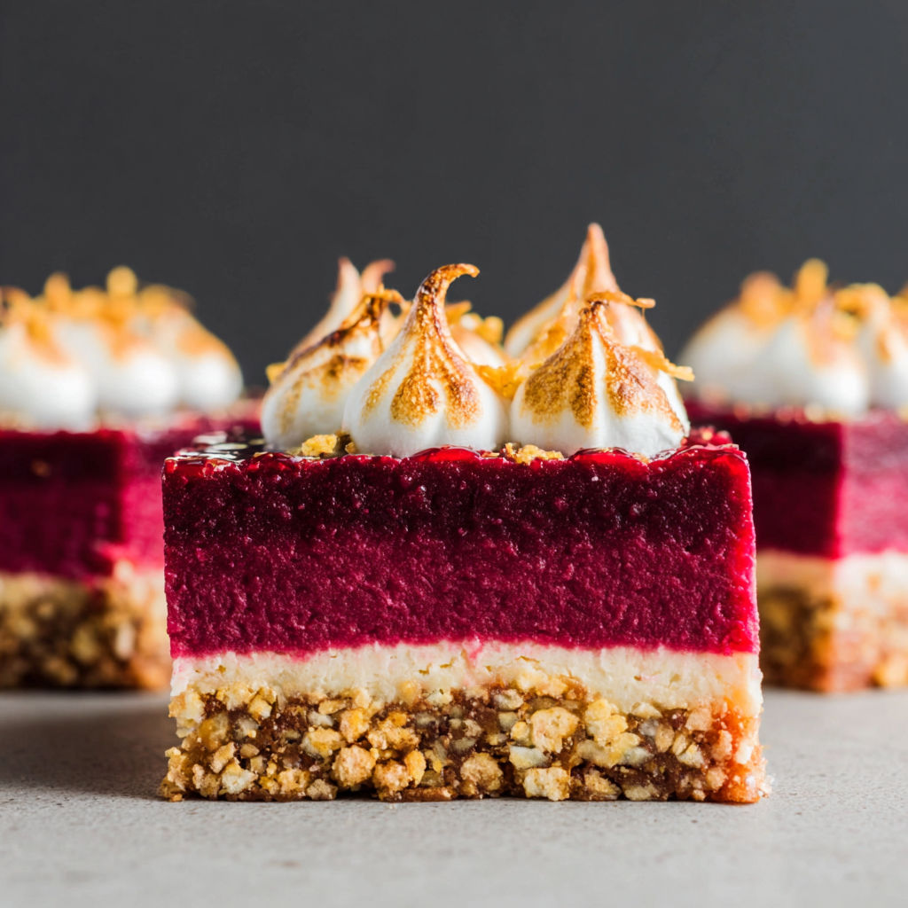 A dessert with a maraschino cherry on top.