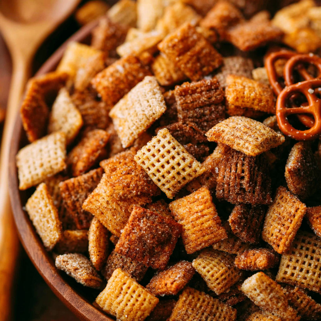 A bowl of cereal with a wooden spoon in it.