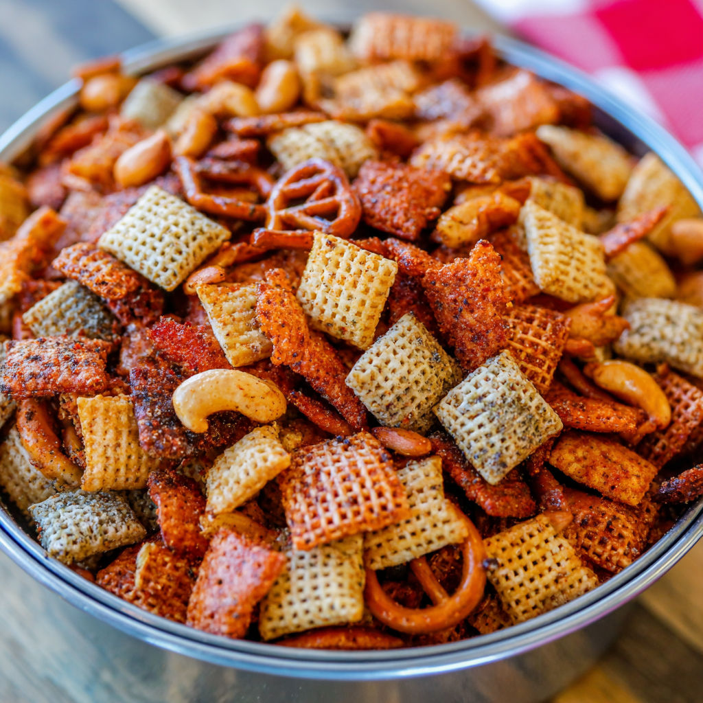 A bowl of cereal with a variety of different types of cereal.