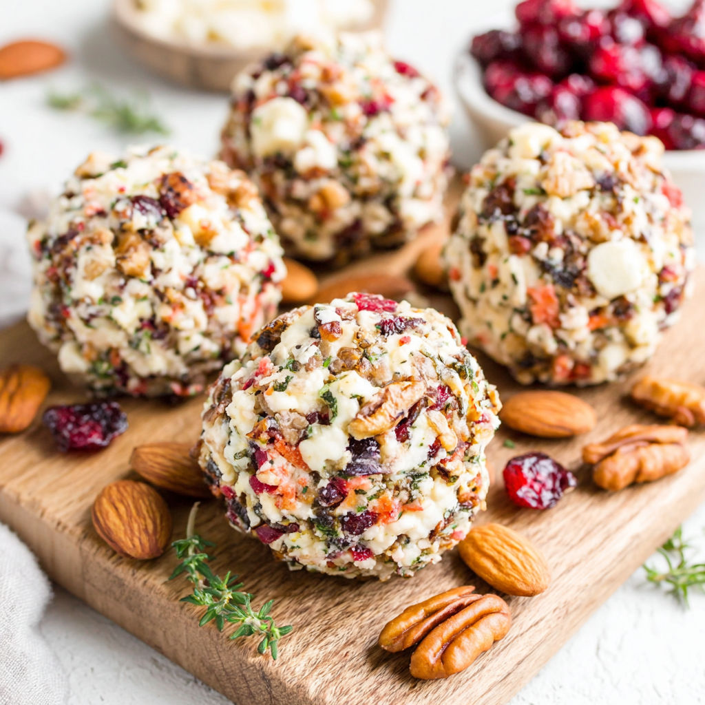 A wooden cutting board with a bowl of fruit and nuts.