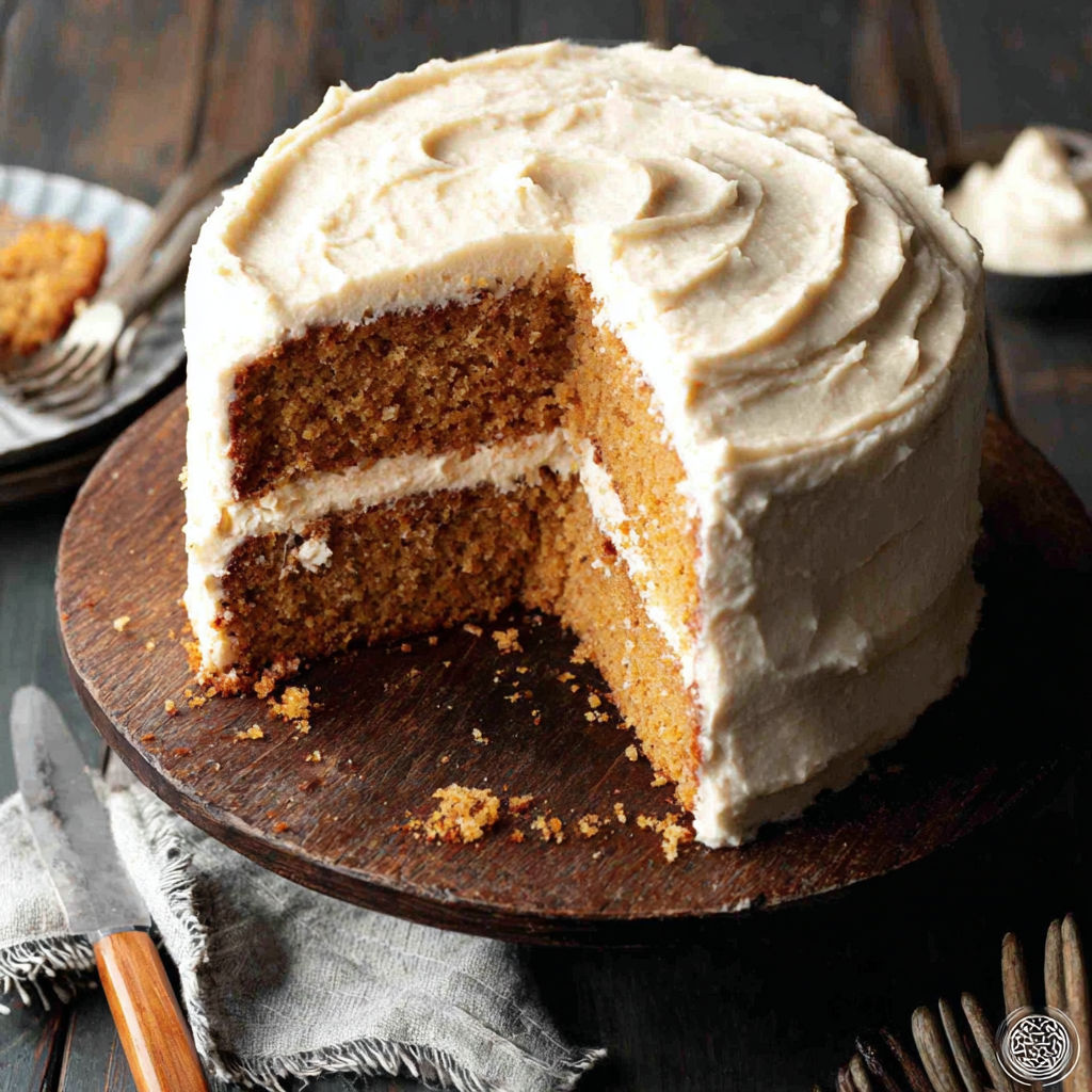 A slice of cake on a plate.