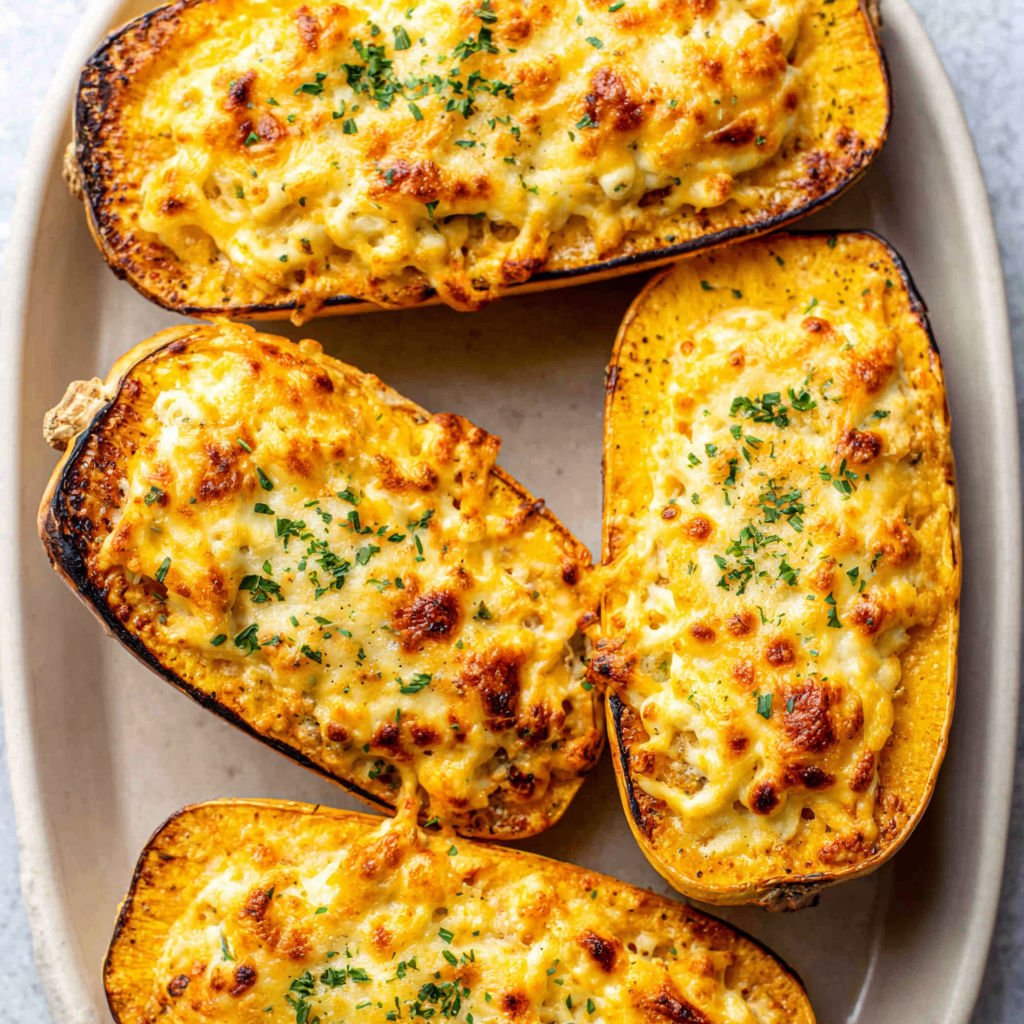 A plate of food with a recipe on the side.