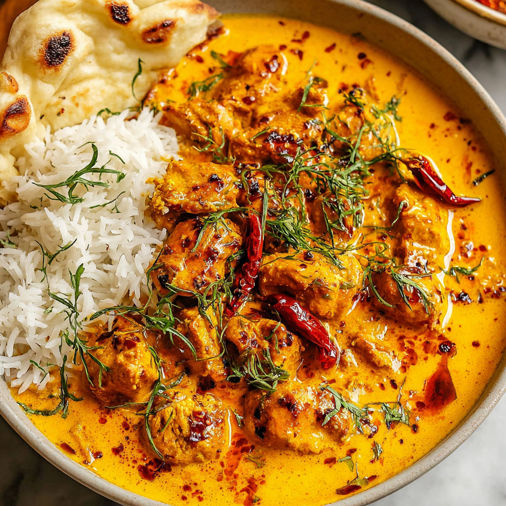 A bowl of food with rice and meat.