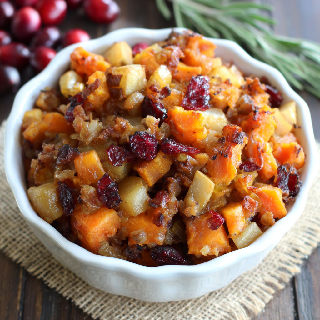 A bowl of food with a spoon in it.