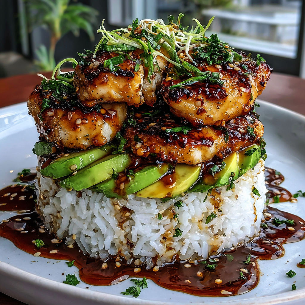 A plate of food with rice and meat.