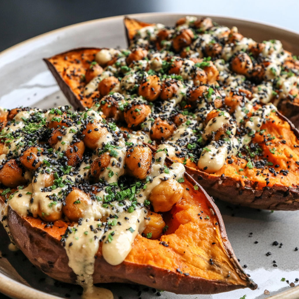 A dish with two slices of food on a plate.