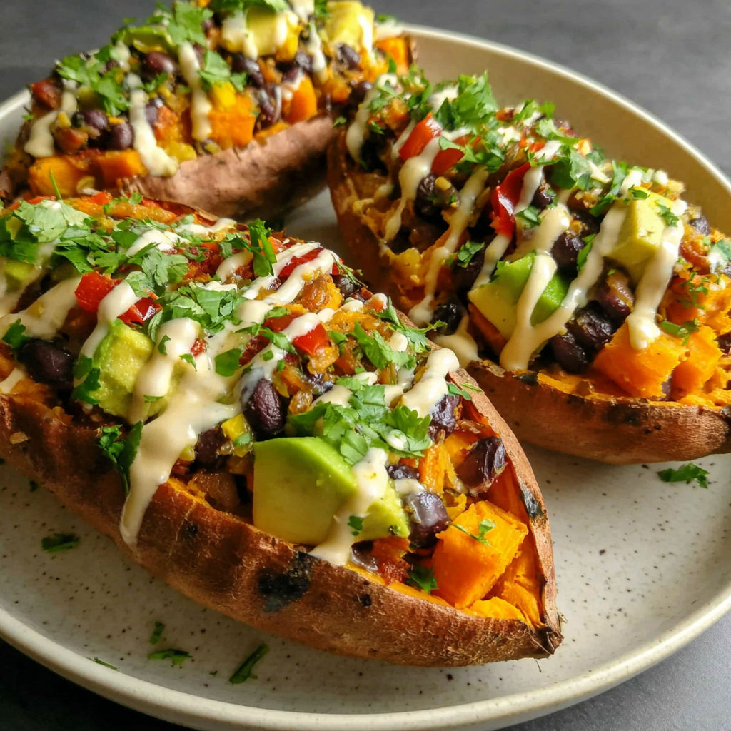 Two slices of pizza with toppings and sauce.