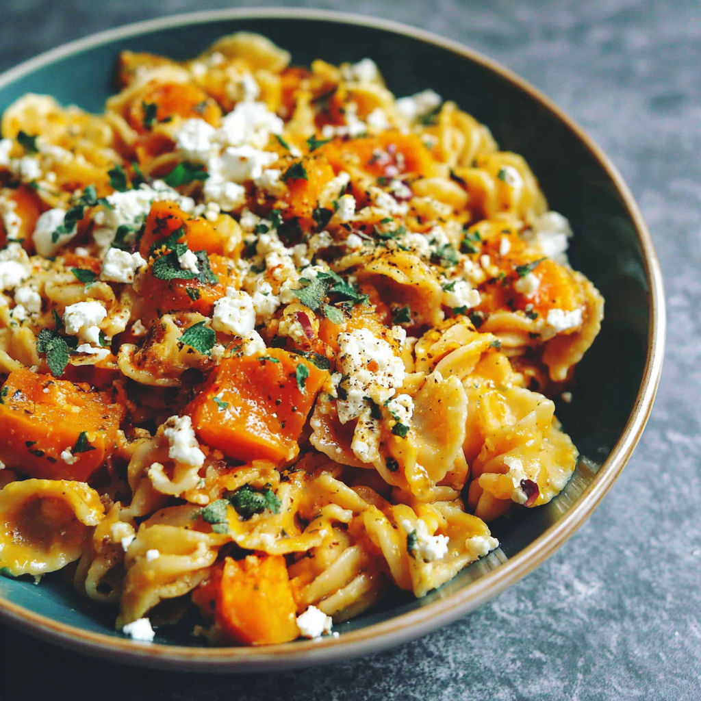 A bowl of pasta with cheese and carrots.