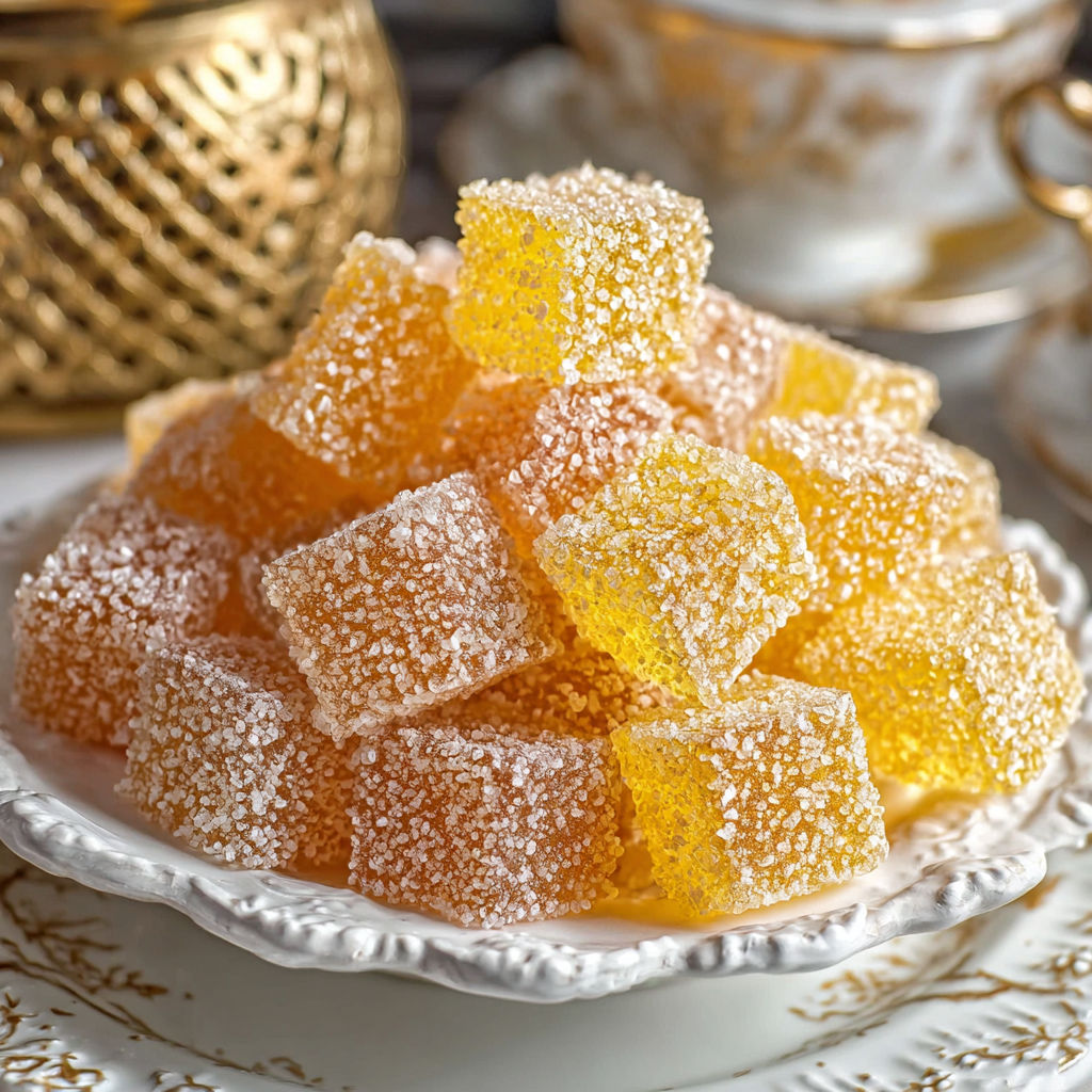 A plate of sugar cubes.