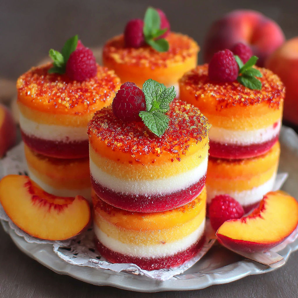 A plate of desserts with a recipe.