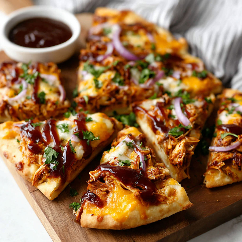 A pizza with onions and cheese on a wooden board.