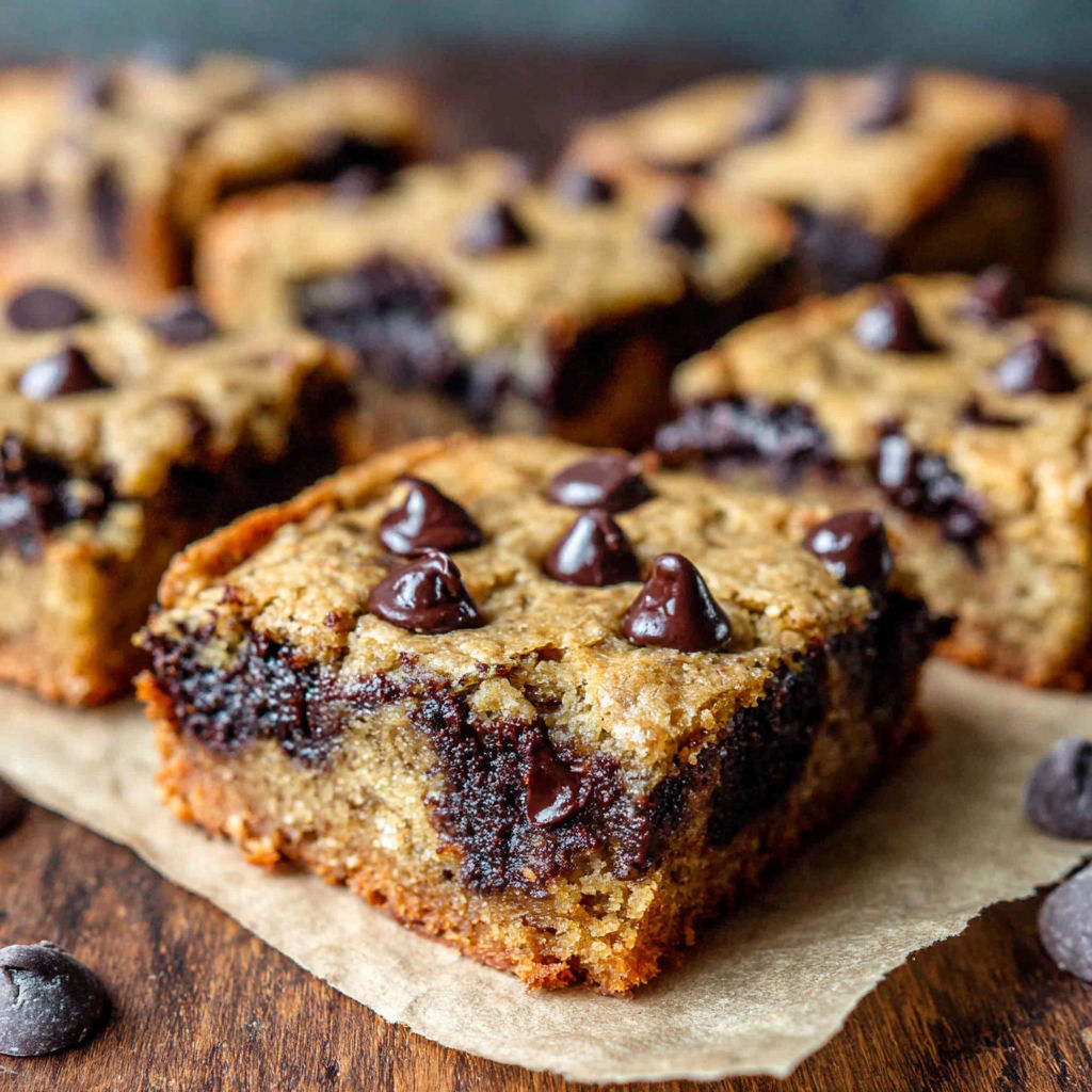 A close up of a chocolate chip cookie with chocolate drizzled on top.