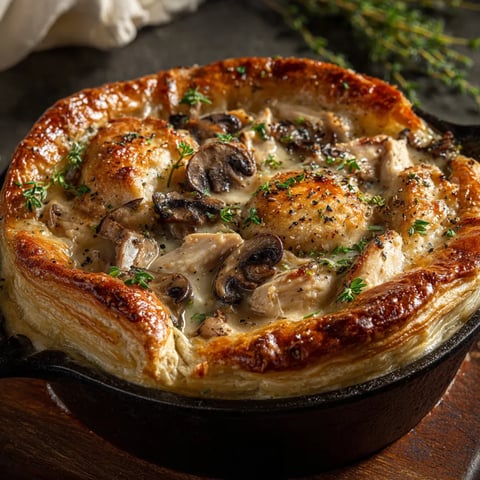 A delicious looking meal in a black pan.