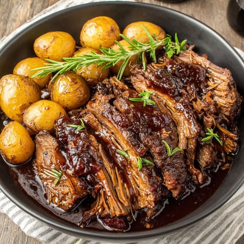 A plate of meat and potatoes.