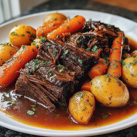 A plate of food with meat and vegetables.