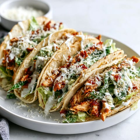 A plate of chicken tacos with lettuce and cheese.
