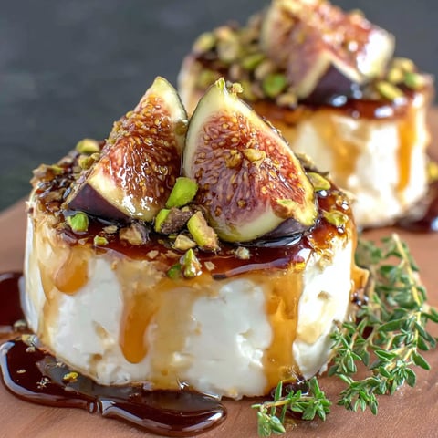 A dessert with figs and almonds on top.