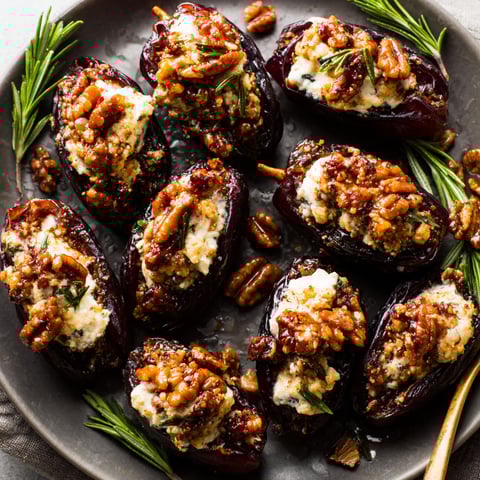 A plate of food with a recipe on it.