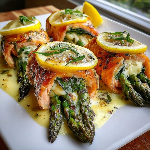 A plate of food with lemon slices on top.
