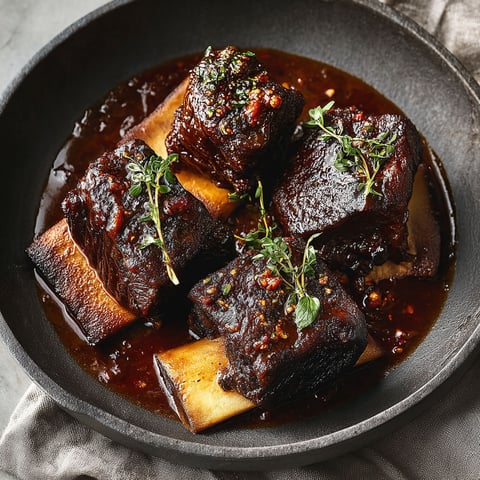 A bowl of meat with a recipe on the side.
