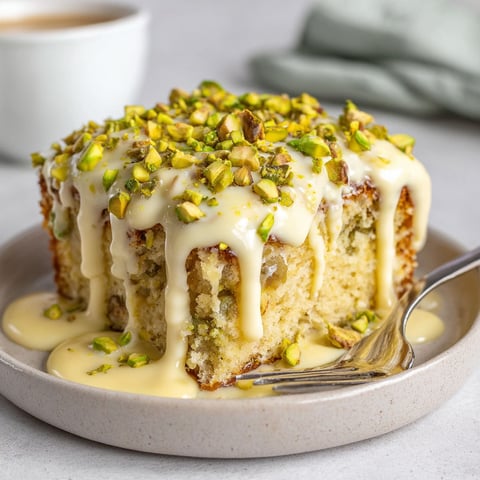 A cake with almonds on top.