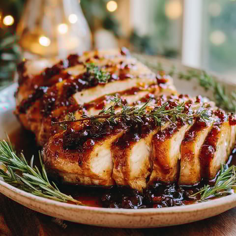 A plate of chicken with a recipe.