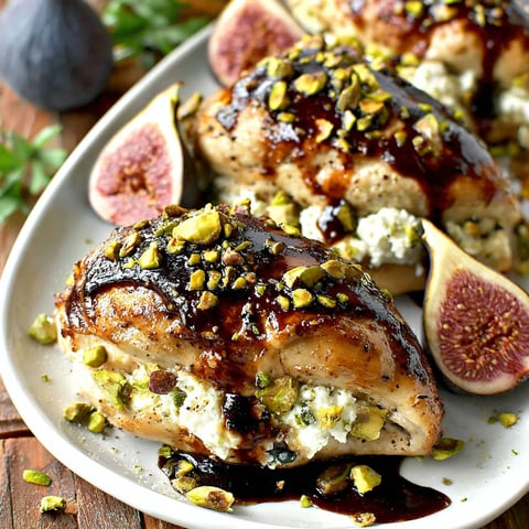 A plate of food with a recipe on the side.