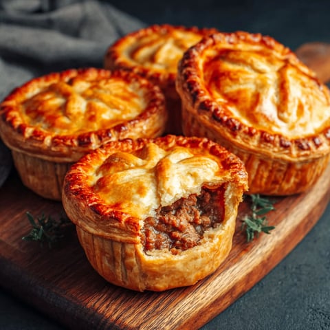 A recipe for meat and potato pies.