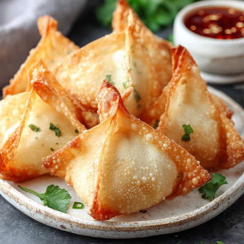 A plate of food with a sauce on the side.