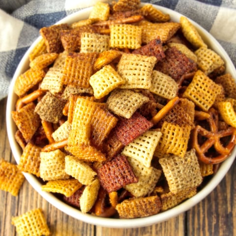 A bowl of crispy cereal.