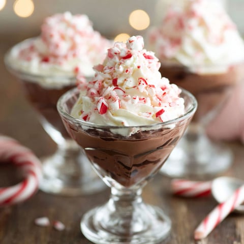 A recipe for chocolate and red stripe dessert.