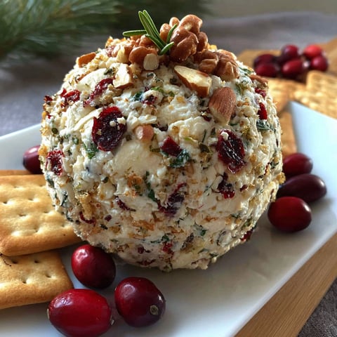A recipe for a cranberry walnut cheese ball.