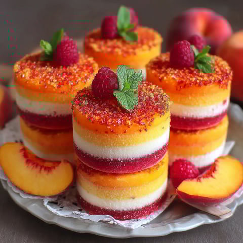 A plate of desserts with a recipe.